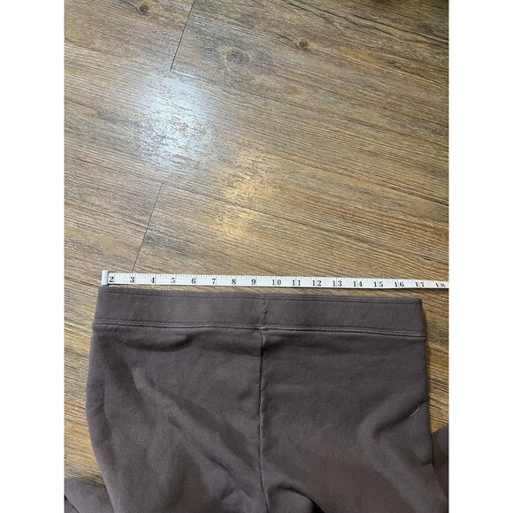 Skims Cotton Jersey Fold Over Flares Brown Size XS Wide Leg Stretch - Picture 10 of 14